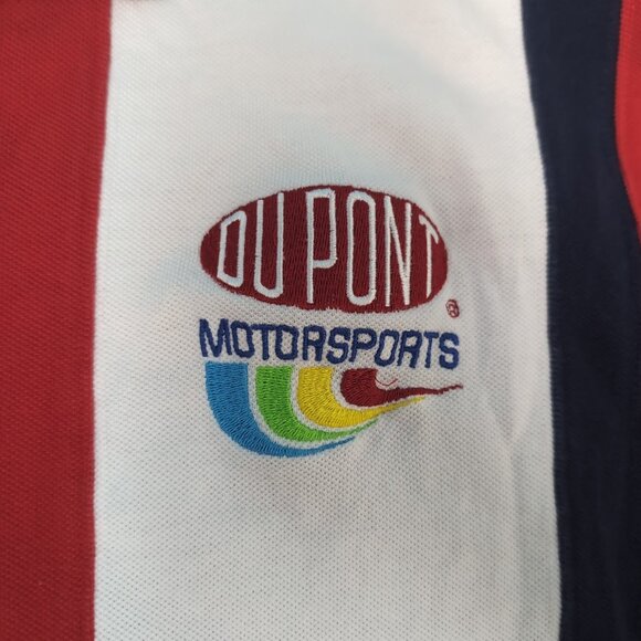 Vintage Chase Authentics Dupont Motorsports Jeff Gordon 24 Red Polo Men Medium - Picture 2 of 8